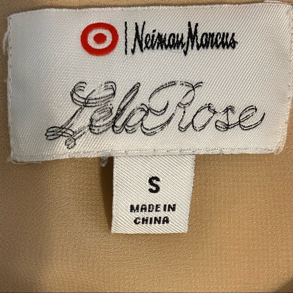 Lela Rose Neiman Marcus for Target Black Crochet Overlay Silk Blend Blouse Sz S - Picture 6 of 9